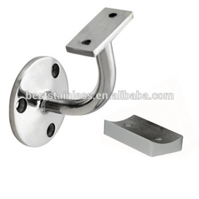 Wall Mounted Ss Stair Railing Pipe Holder/support Stainless Steel Handrail Accessories For Stair Handrail Bracket