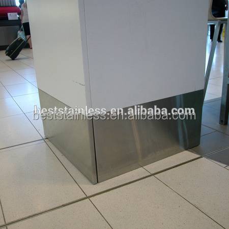 Sanseng Modern Durable Hairline Stainless Steel Wall Skirting