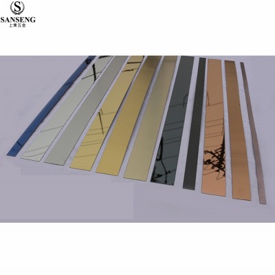 Gold tile trim strip stainless steel edge trim tile