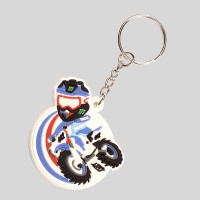 Exquisite unique design high quality custom made promotional soft PVC key ring