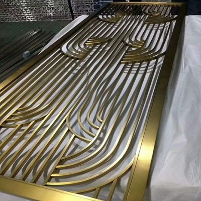 Decorative laser cut metal screen outdoor