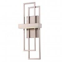 (C)UL&ETL modern ADA LED metal frame and frosted acrylic diffuser  brushed nickel/antique finish hotel wall sconce/vanity