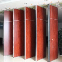 Hotel movable wooden partition walls soundproof aluminum frame folding wall from foshan factory