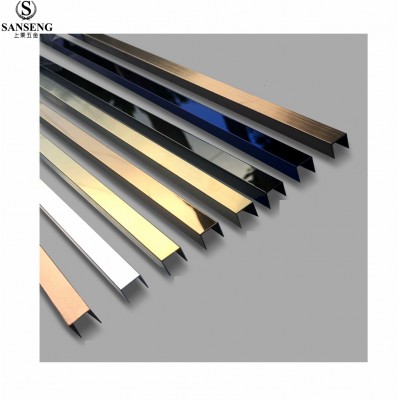 Brass mirror tile accessories ceramic stainless steel tile trim